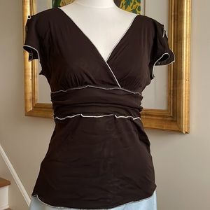 Vintage brown blouse